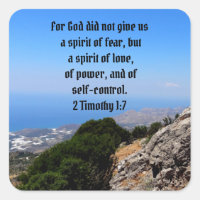 God Does Not Want Us Fearful 2 Timothy 1:7 Bible