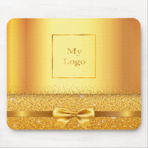 God elegant bow business logo mouse pad