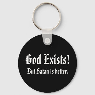 God exists key chain