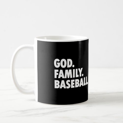 God Family Baseball Novelty Faith Coffee Mug