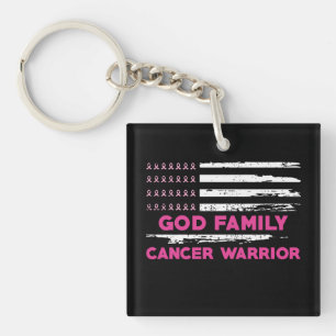 god family breast cancer awareness keychain