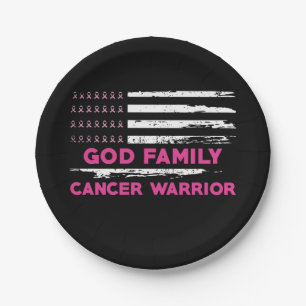 god family breast cancer awareness paper plates