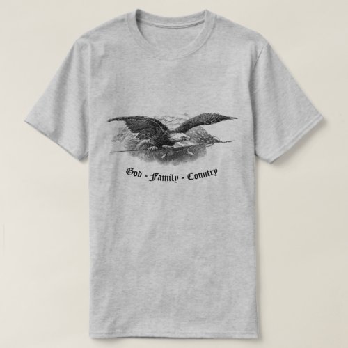 God Family Country America Eagle American T_Shirt