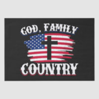 God Family Country American Flag Cross Christian P