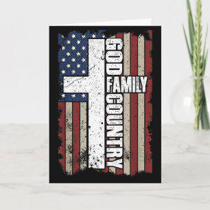 God Family Country Card