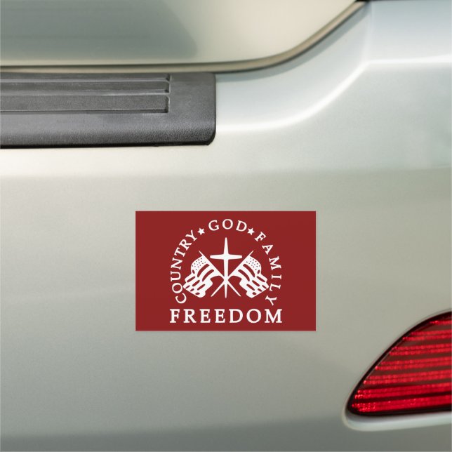 God Family Country Freedom Car Magnet (In Situ)