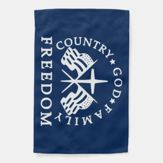 God Family Country Freedom Garden Flag