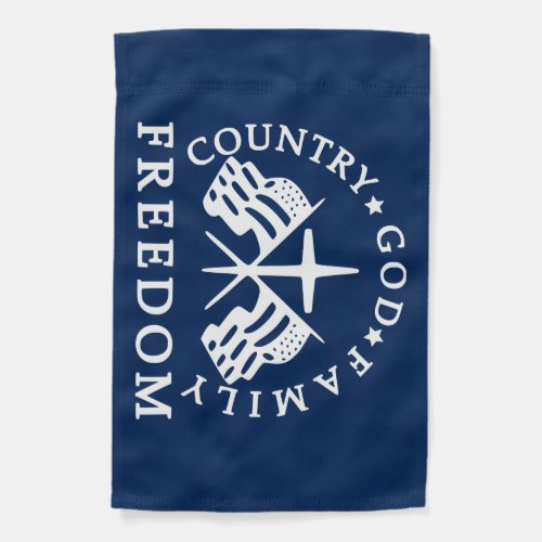 God Family Country Freedom Garden Flag