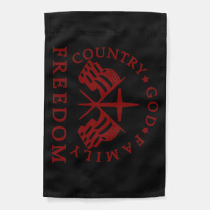 God Family Country Freedom Garden Flag