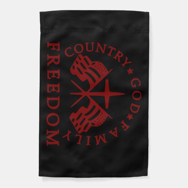 God Family Country Freedom Garden Flag (Front)