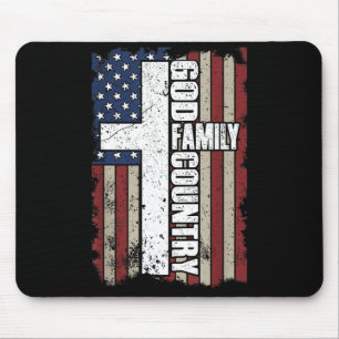 God Family Country Mouse Pad