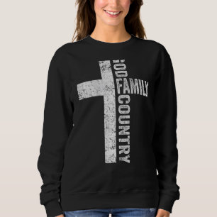 God Family Country Patriotic Freedom Christian Cr Sweatshirt