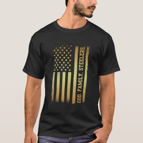 God Family Steelers Pro Us Flag Shirt Fathers Day 