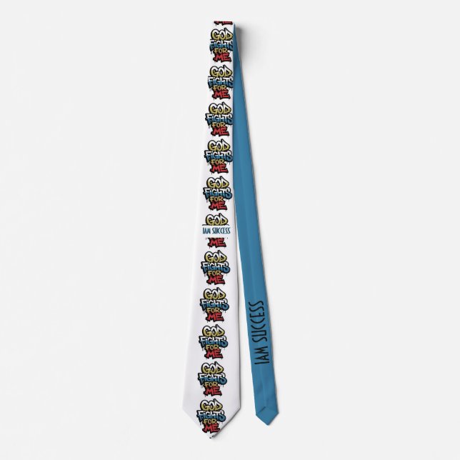 GOD FIGHTS FOR ME NECK TIE (Front)