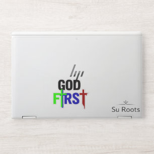 God First HP Laptop Skin by Su Roots