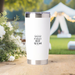 God First Then Gym Mug – Christian Workout Motivat Insulated Tumbler