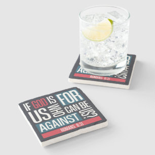 God for us stone coaster