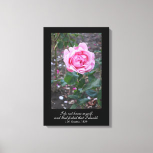 God forbid that I should know myself -Goethe quote Canvas Print