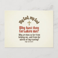 God Forsaken Me - Postcard / RSVP / Invitations
