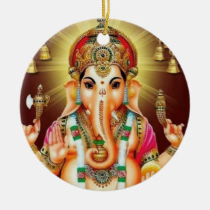 God Ganesha with me  Ceramic Ornament