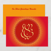 God Ganesha with sun rays (Front/Back)