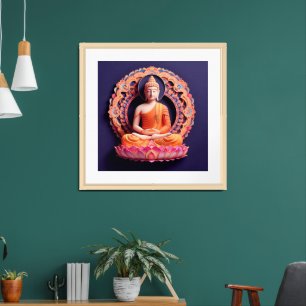 God Gautam Buddha artwork Framed Art