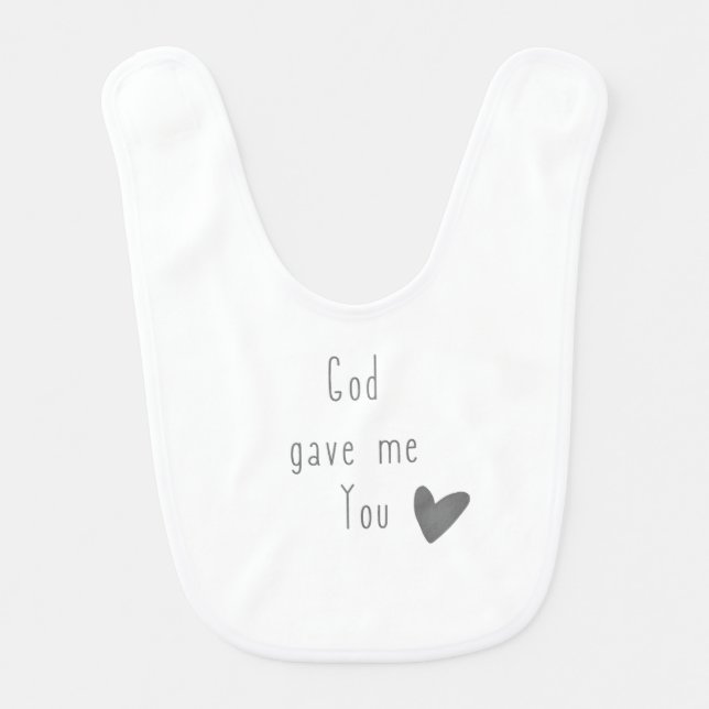 God gave me You Baby Bib (Front)