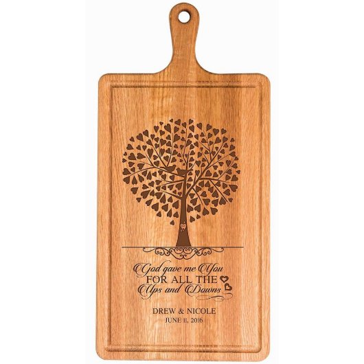 God Gave Me You Loving Cherry Cutting Board (Front)