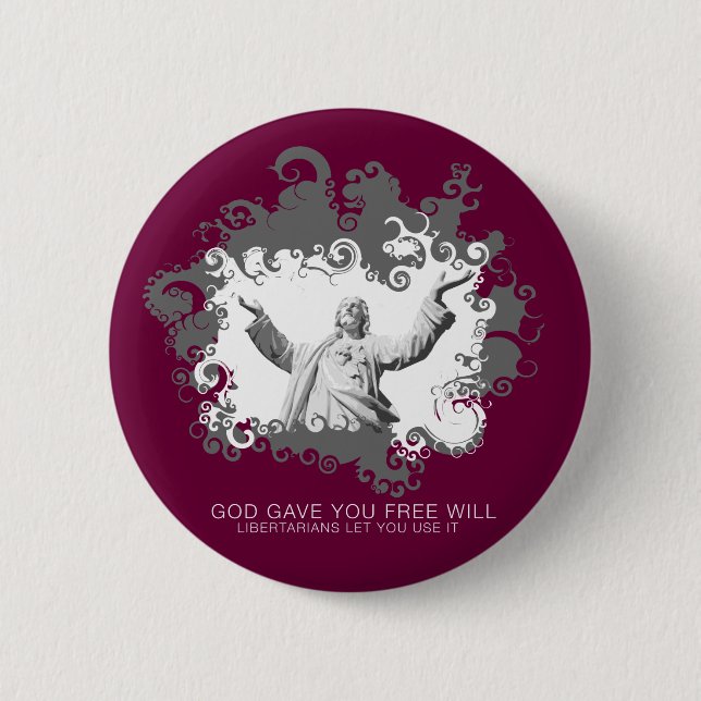 God Gave You Free Will Buttons (Front)