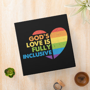 God Gay Christian Lgbt 3 Ring Binder
