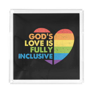 God Gay Christian Lgbt Acrylic Tray