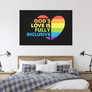 God Gay Christian Lgbt Canvas Print