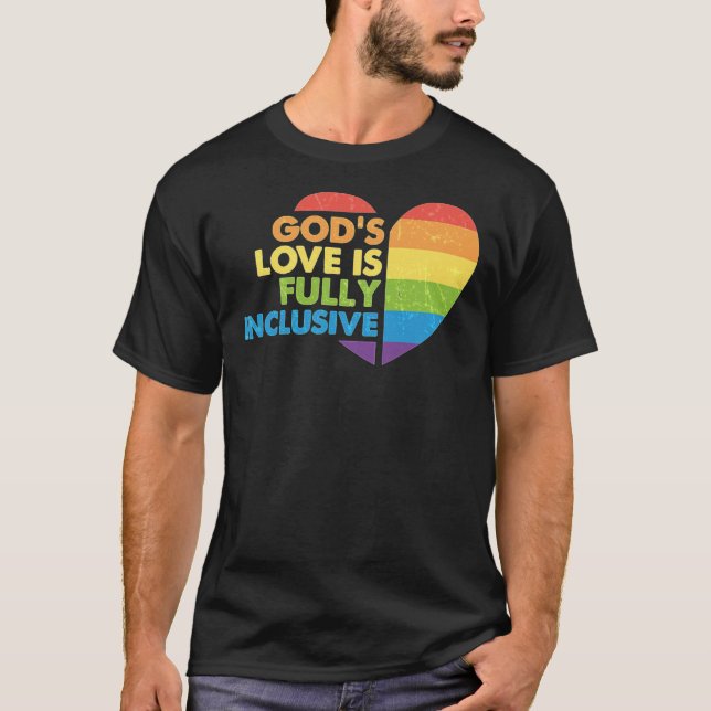 god gay christian lgbt Classic T-Shirt (Front)