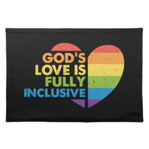 God Gay Christian Lgbt Cloth Placemat