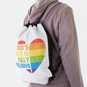God Gay Christian Lgbt Drawstring Bag