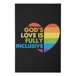 God Gay Christian Lgbt Faux Canvas Print