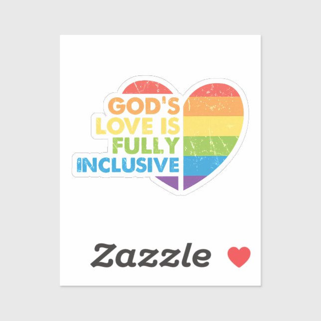 God Gay Christian Lgbt Sticker (Sheet)