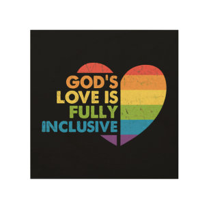 God Gay Christian Lgbt Wood Wall Art