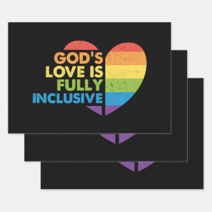 God Gay Christian Lgbt Wrapping Paper Sheets