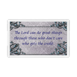 God Gets the Credit Vanity Tray