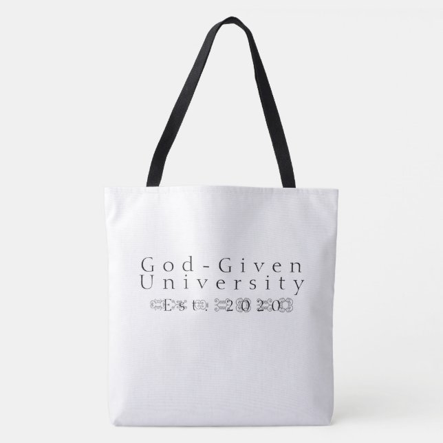 God-Given University Lg Tote (Front)