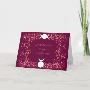 God & Goddess Wiccan Handfasting Congratulations Card