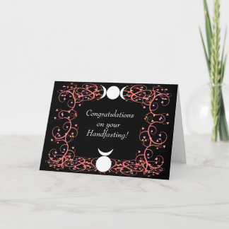 God & Goddess Wiccan Handfasting Congratulations Card