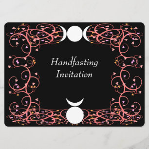 God & Goddess Wiccan Handfasting Invitation