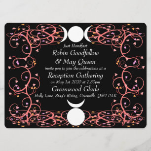 God & Goddess Wiccan Reception Invitation