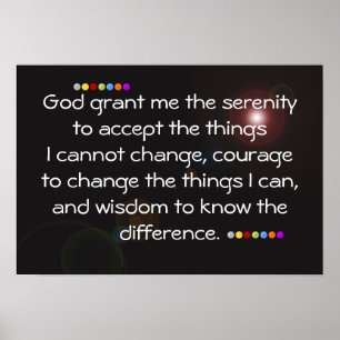 God grant me serenity poster
