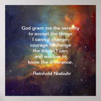 God Grant Me Serenity Poster by Motivators at Zazzle