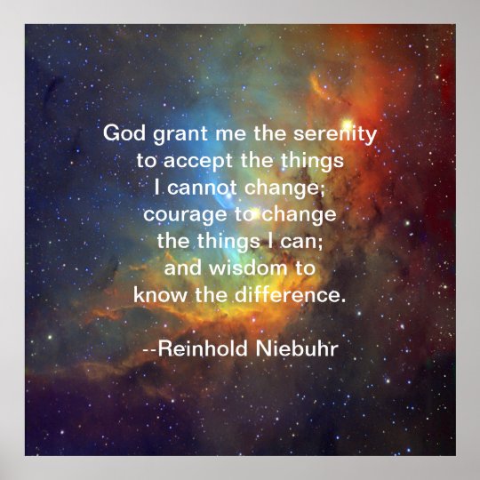 God grant me serenity poster | Zazzle.com