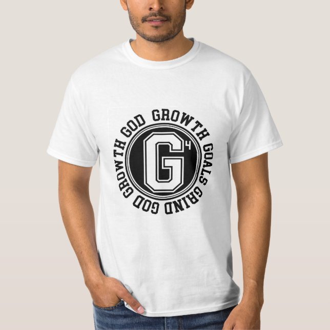 God, Growth, Goals, Grind Emblem T-Shirt (Front)