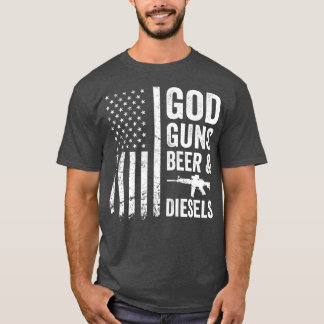 GOD GUNS BEER DIESELS Diesel Truck Mechanic T-Shirt